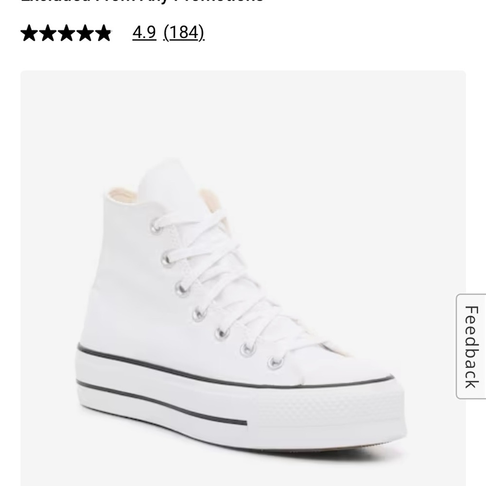 Never worn converse